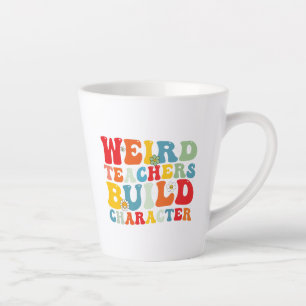 Tasse Latte Enseignants étrangers construire personnage Enseig