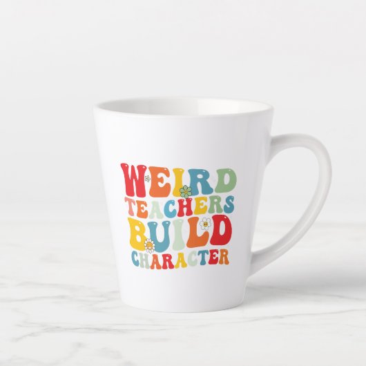 Tasse Latte Enseignants étrangers construire personnage Enseig (Droite)