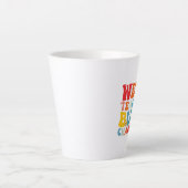 Tasse Latte Enseignants étrangers construire personnage Enseig (Devant)