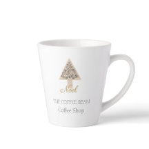 Enseigne commerciale moderne de café de Noël