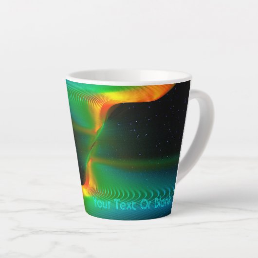 Tasse Latte Entangage quantique (Angle droit)