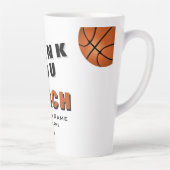 Tasse Latte Entraîneur de Merci de basket-ball (Droite)