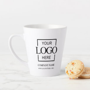 Tasse Latte Entreprise personnalisée Logo Marque Entreprise