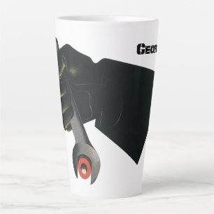 Tasse Latte Entreprise Vintage, Machiniste d'usine de fabricat