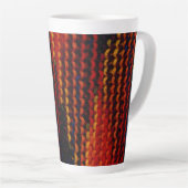 Tasse Latte Enveloppé dans des fils chauds (Angle droit)