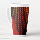 Tasse Latte Enveloppé dans des fils chauds (Angle gauche)