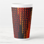 Tasse Latte Enveloppé dans des fils chauds (Devant)