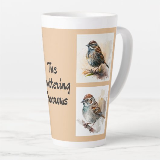 Tasse Latte Éperviers de bavardage - Mahjongg Référence (Angle droit)