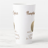 Tasse Latte Épice Citrouille doré tendance (Devant)