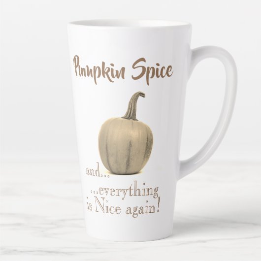 Tasse Latte Épice Citrouille doré tendance (Droite)