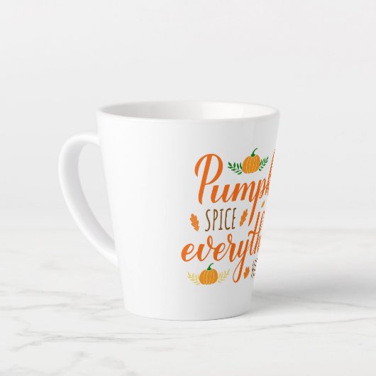 Tasse Latte Épice Citrouille latte (Angle gauche)