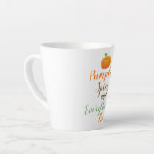 Tasse Latte Épice Citrouille latte (Angle gauche)
