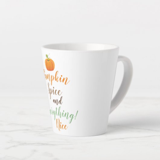 Tasse Latte Épice Citrouille latte (Angle droit)