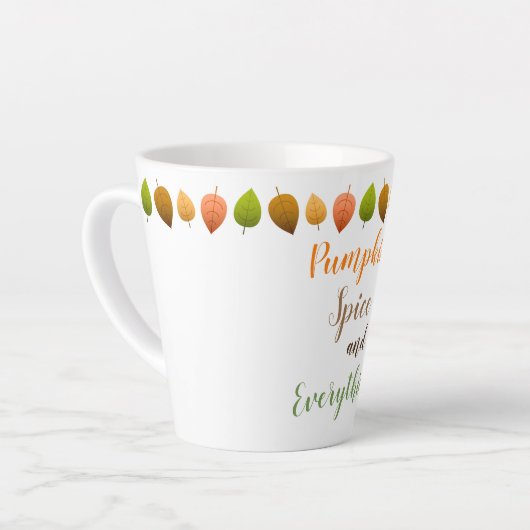 Tasse Latte Épice Citrouille latte (Angle gauche)