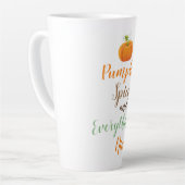 Tasse Latte Épice Citrouille latte (Angle gauche)