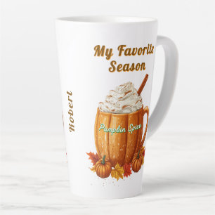 Tasse Latte Épice citrouille, ma saison préférée