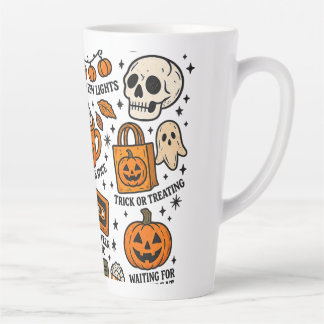 Tasse Latte Épice de citrouille rétro d'automne