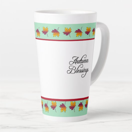 Tasse Latte Épices citrouilles & Tout Nice Automne (Angle droit)