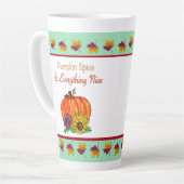 Tasse Latte Épices citrouilles & Tout Nice Automne (Angle gauche)