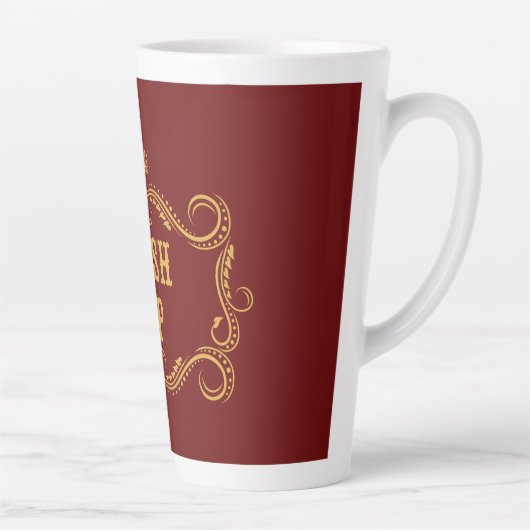 Tasse Latte Épingle de campagne luxueuse (Droite)