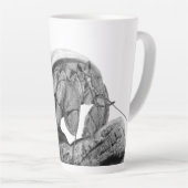 Tasse Latte Equatorien Hermit Crab Art Coenobita Compressus (Angle droit)