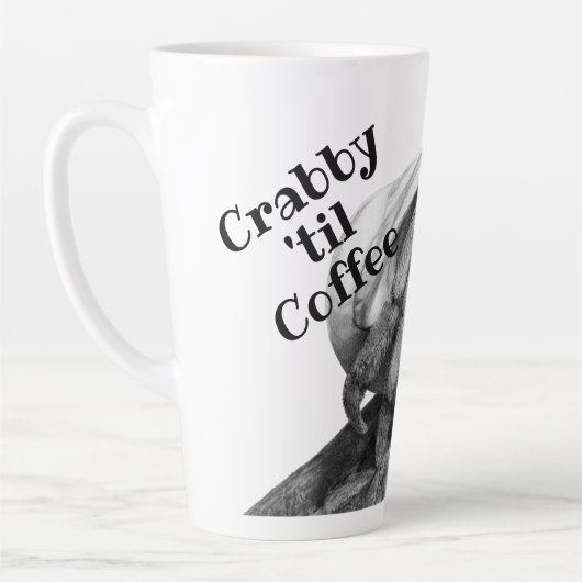 Tasse Latte Equatorien Hermit Crab Art Coenobita Compressus (Gauche)