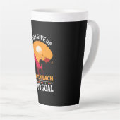 Tasse Latte Equestrian Gift | Never Give Up Until Reach (Angle droit)