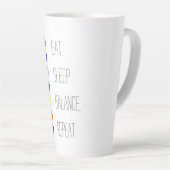 Tasse Latte Equilibre de sommeil Manger Design Chakra simple (Angle droit)