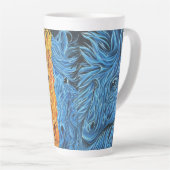 Tasse Latte Équilibre éternel - Chevaux jumeaux (Angle droit)