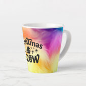 Tasse Latte Équipage de Noël (Angle droit)