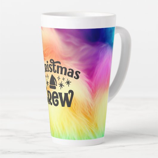 Tasse Latte Équipage de Noël (Angle droit)