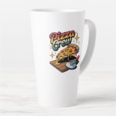 Tasse Latte Équipage de pizza (Angle droit)
