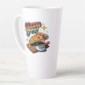 Tasse Latte Équipage de pizza (Angle gauche)