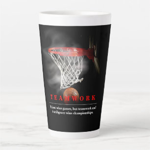 Tasse Latte Équipe de basketball motivationnel inspirant