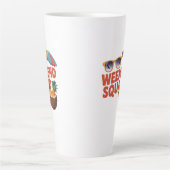 Tasse Latte Équipe du week-end (Devant)