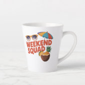 Tasse Latte Équipe du week-end (Droite)