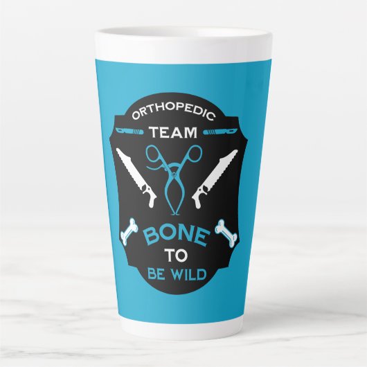 Tasse Latte Équipe Orthopédique (Devant)