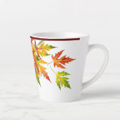 Tasse Latte Érable d'argent sur une petite boue en latte (Droite)