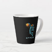 Tasse Latte espace (Angle droit)