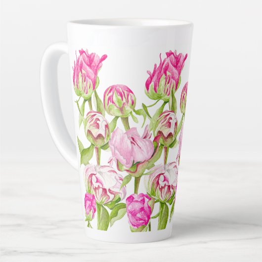 Tasse Latte Espoir sur une grosse tôle (Angle gauche)