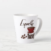 Tasse Latte Espresso Yourself Coffee Pun Vous Express (Angle droit)