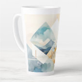Tasse Latte Esprit Abstrait (Angle gauche)