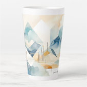 Tasse Latte Esprit Abstrait (Devant)