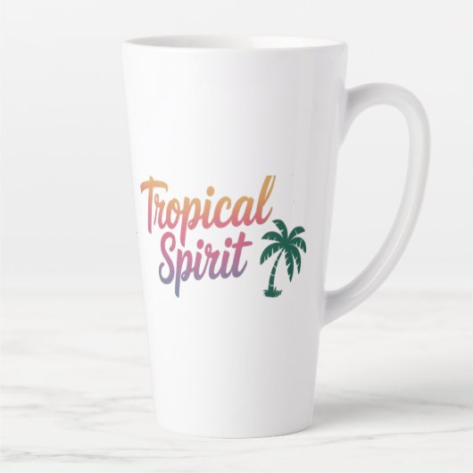 Tasse Latte Esprit tropical (Droite)