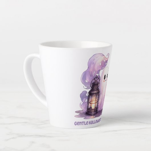Tasse Latte Esprits doux d'Halloween (Angle gauche)