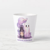 Tasse Latte Esprits doux d'Halloween (Devant)