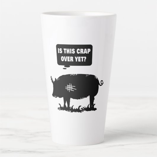 Tasse Latte Est-Ce Que C'Est Encore De La Merde ? (Devant)
