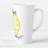 Tasse Latte Est-ce qu'il est temps ? Personnalisé grand (Droite)