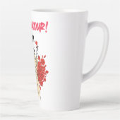 Tasse Latte Esthétique Fille de Paris – Conception Romantique (Droite)