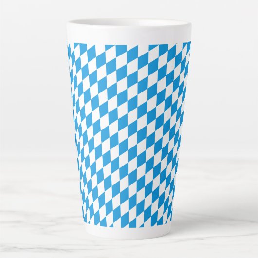 Tasse Latte Etat Allemand De Bavière - Motif Des Couleurs Drap (Devant)